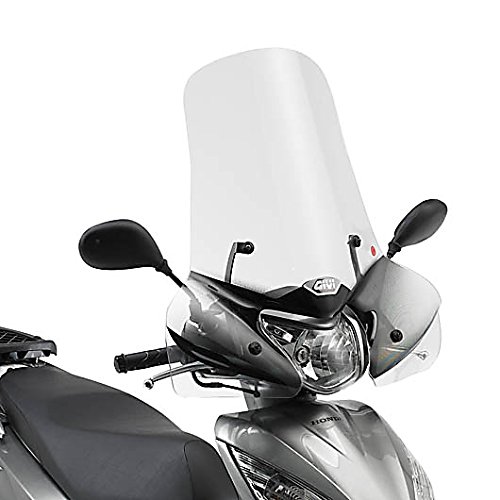 Givi Motorcycle Windshield Airstar for Honda SH 300 i Scoopy 07-10 clear + Mounting kit
