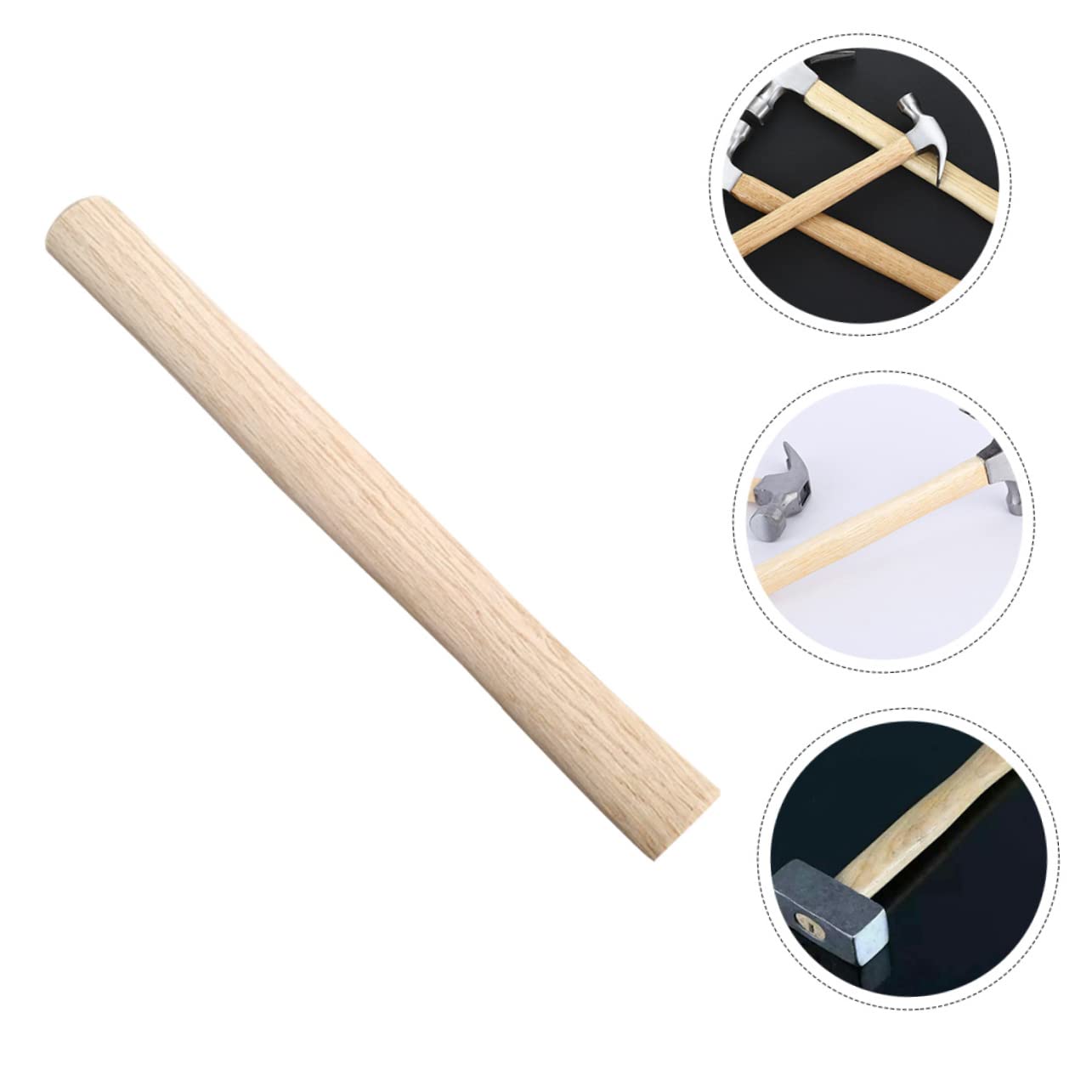Fitting for Hammer Accessory Part Handle Replacement Hammer Handles Replacement Sledge Hammer Handles Hammer Handle for Repair Hammer Accessories Handle Outdoor Wooden Hammer
