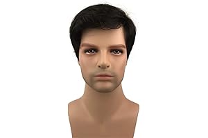Tony Montana Wig: Short Black Straight Hair Synthetic Full Wig
