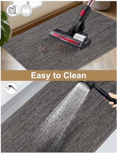 Indoor Door Mat 17"x30", Reusable Non-Slip Self-Adhesive Backing - image 6