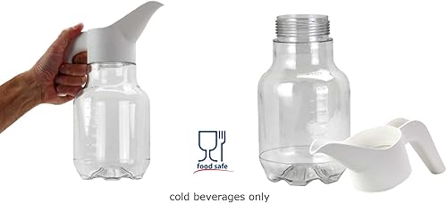 Miniatura 9 de Dimartino Bomba pulverizadora sin BPA de grado alimenticio, 2 litros67 onzas, uso para agua, leche, jugos, cerveza, licor, jugos, vinagres o vino