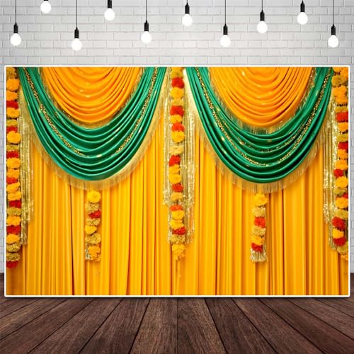 Pooja Backdrop Decoración Fotografía 7x5 ft miniatura 7
