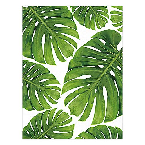 Abstrait mur art plante verte affiche moderne triptyque de salon format 60x80cm - 3