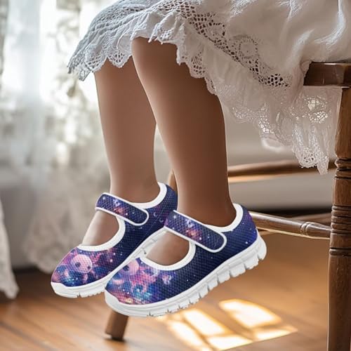 Little Girls Mary Jane Dress Shoes Princess Flats Shoes Mesh Breathable Walking Sneakers for School,Wedding Party2