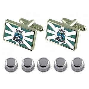 Select Gifts Hemdjurk Studs Foz do Iguacu stad Zuid-regio vlag manchetknopen