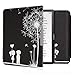 Produktbild kwmobile Kobo Forma Hülle - Kunstleder eReader Schutzhülle Cover Case für Kobo Forma - Pusteblume Love Design Weiß Schwarz