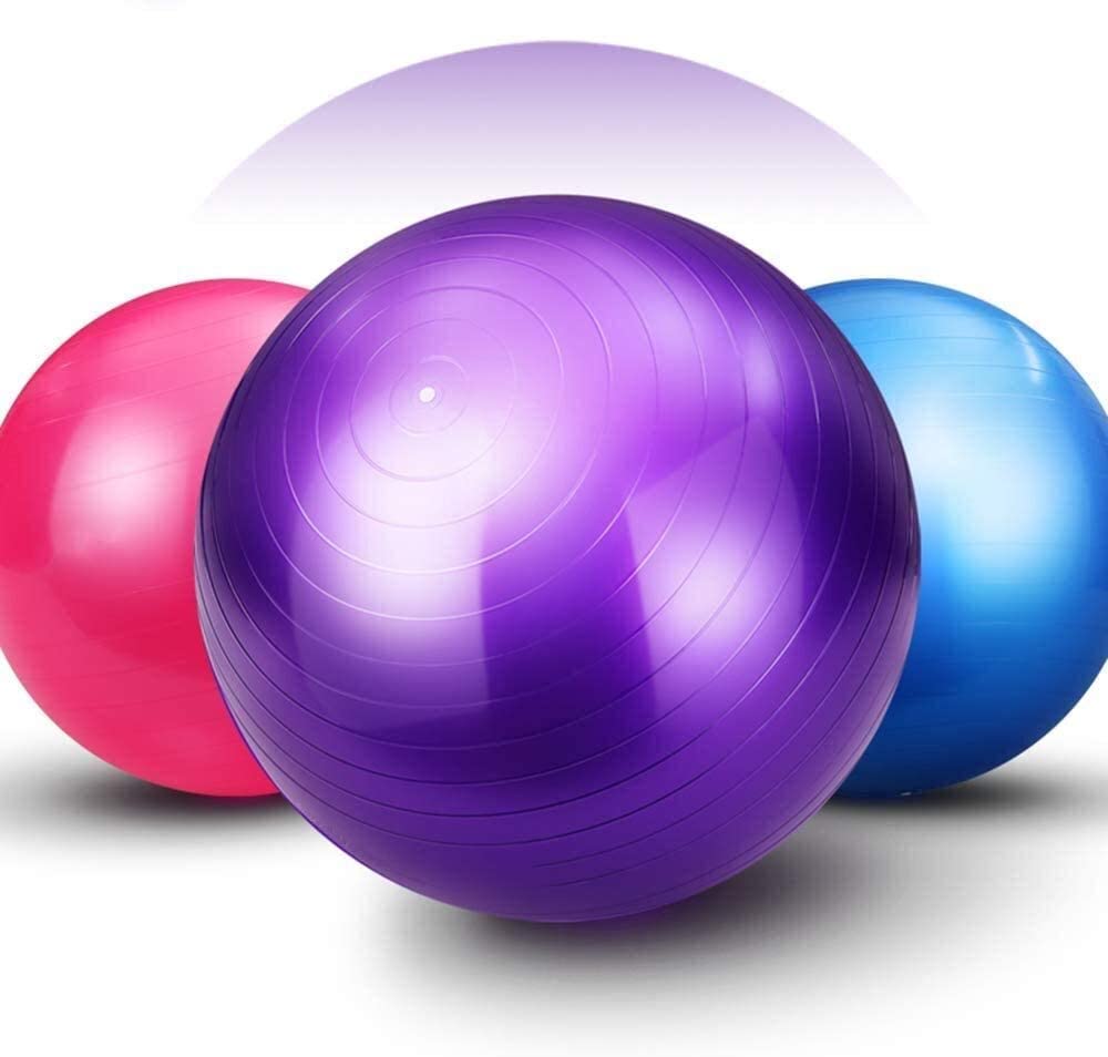 WDX- Pelota de Fitness, pelota de Yoga for Pilates, pelota de nacimiento, silla de oficina en casa, terapia física, ayuda al parto, pelota de entrenamiento de equilibrio peso suelto ( Color : Purple ,