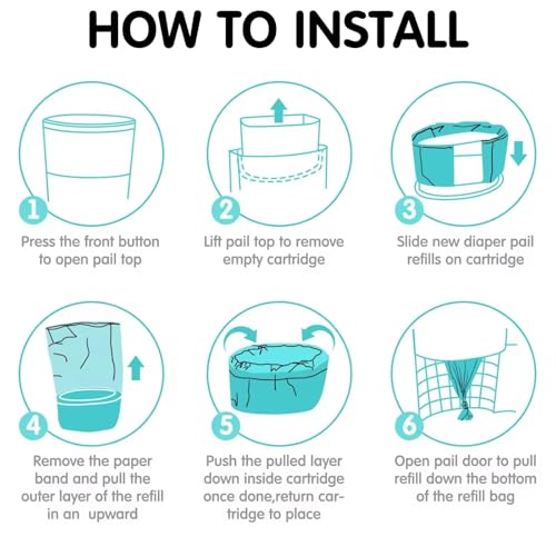 Pack 4 recambios de forros para contenedor de pañales Busch Systems miniatura 6