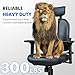 FLEXISPOT Ergonomic Office Chair with Dual Back Support, Home Office Desk Chairs, Swivel Computer Chair, Comfy with Dynamic Double Lumbar Support 4D Arm Rest OC5 (Black)