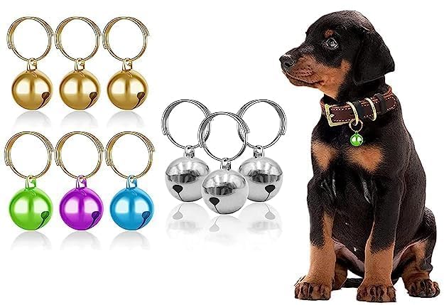 D&C PAWS Stainless Steel Collar Charm, Pet Pendant Neck Accessories Adorned with Colorful Bells for Cat and Dogs (Multicolor, Pack of 3) (B0CRYWM7N7) Amazon Price History, Amazon Price Tracker