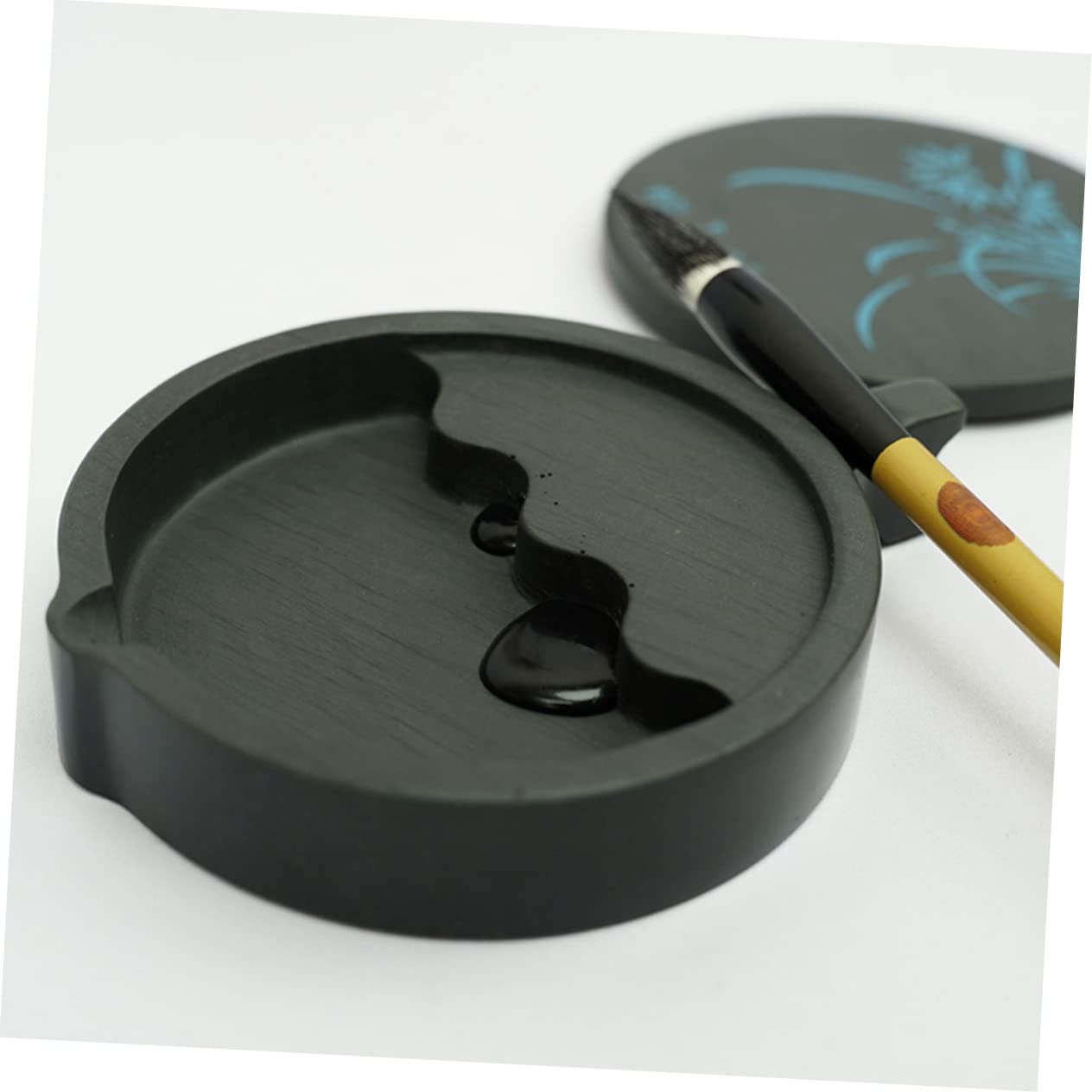 SHINEOFI Encrier Forme De Poisson Avec Couvercle Inkwell Chinois Pratique Pour Dessin Et Support Encre Pour Artistes Et Étudiants