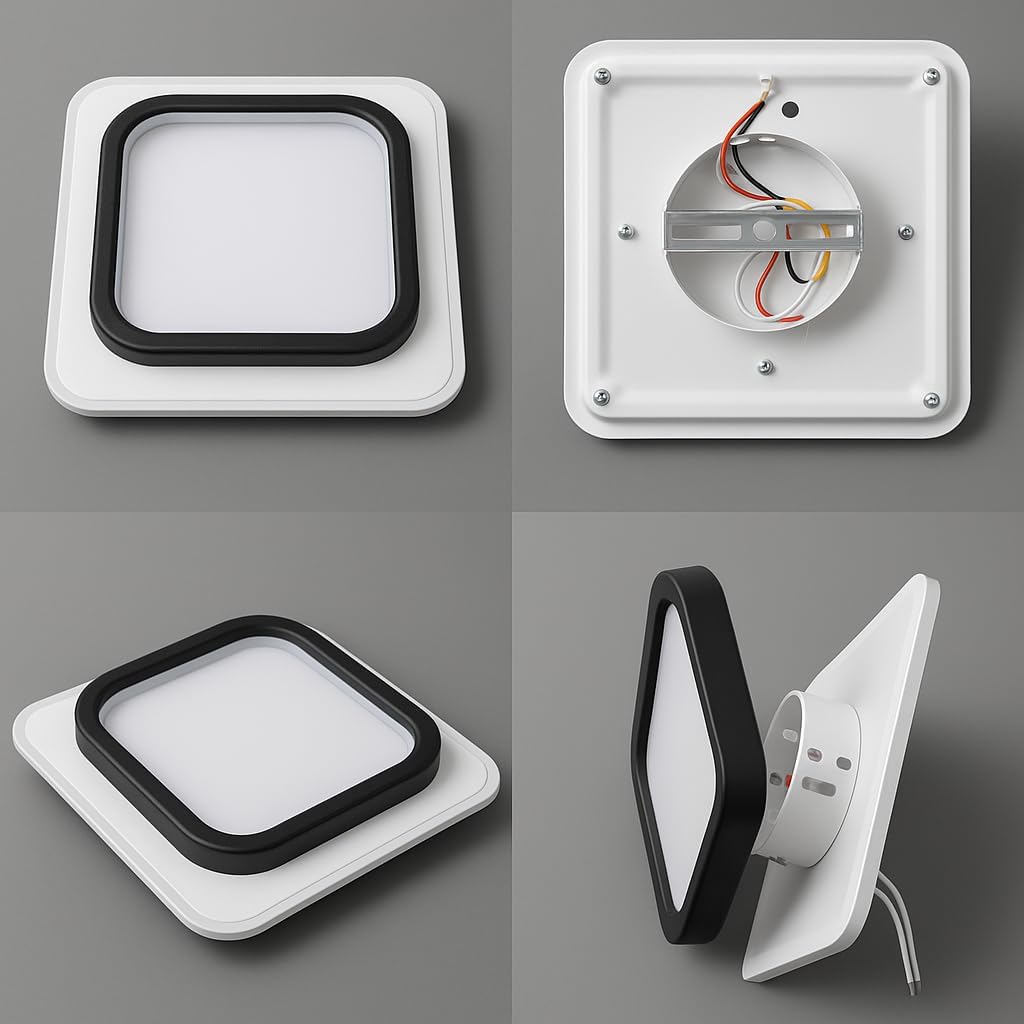 Square LED Ceiling Light - Color Changing, 3 CCT -5 Square LED Ceiling Light - Color Changing, 3 CCT -5