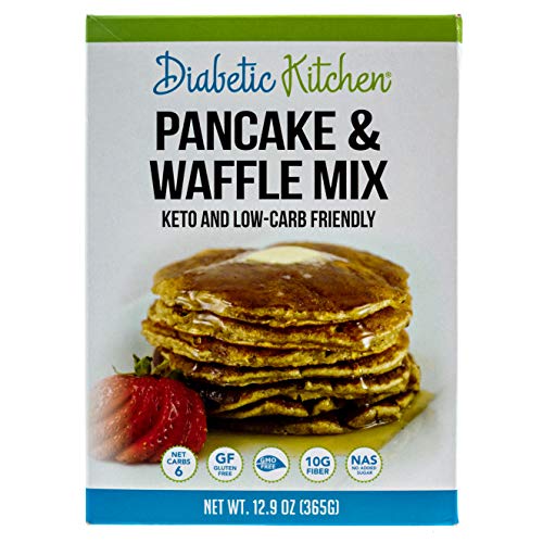 Diabetic Kitchen Keto Pancake & Waffle Mix - Keto Friendly, No Sugar Added, Gluten-Free, 10g Fiber, No Artificial Sweeteners or Sugar Alcohols, Non-GMO