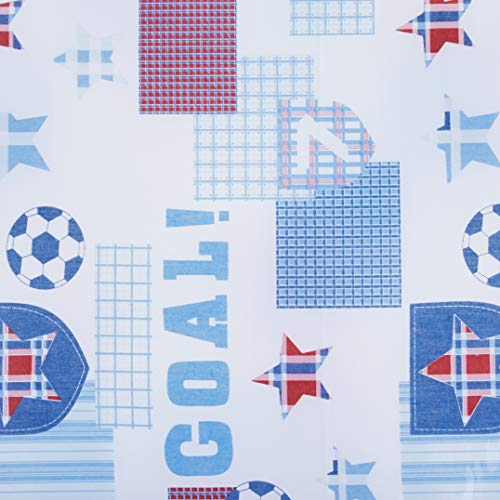 Trocador para Bebê Espuma Cômoda 04 Estampado Goal Azul, Biramar Baby, Azul