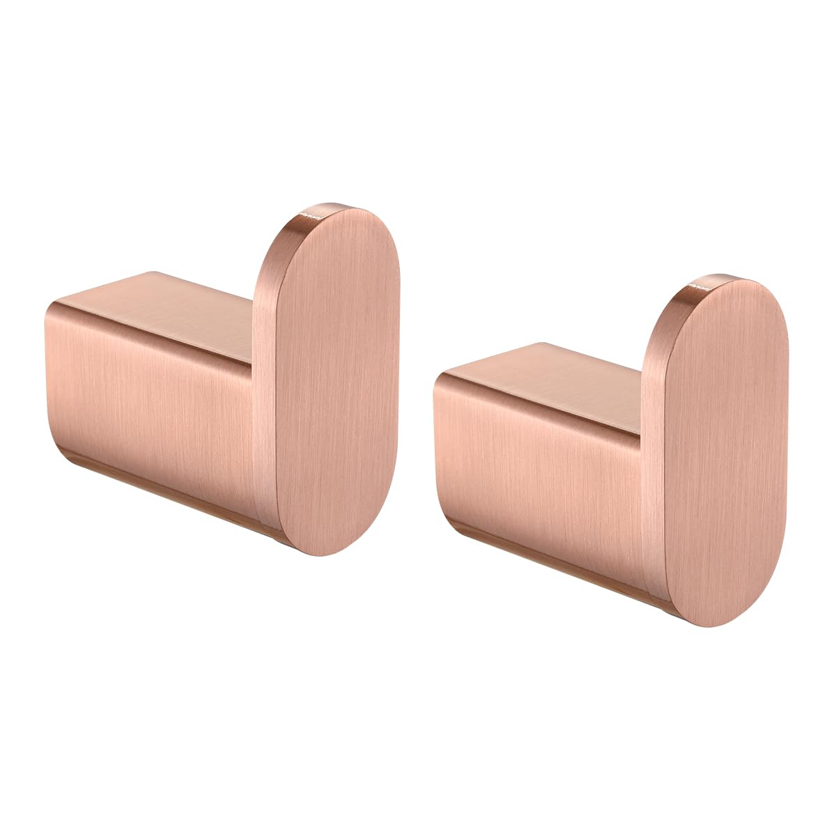 RANDOM Ganchos para toallas de baño, color rojo, de cobre envejecido, ganchos de ducha de montaje en pared, gancho de pared resistente, gancho de pared de acero inoxidable, soporte para toallas, 2