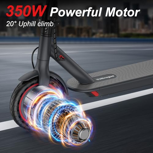 Electric Scooter – 19 MPH Max Speed, 8.5″ Honeycomb Solid