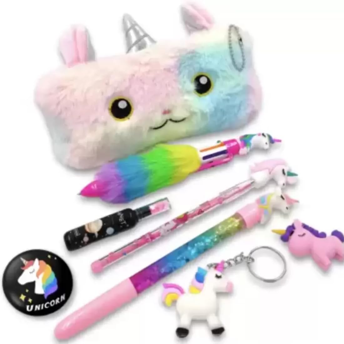 Taufa Villa Unicorn Stationery Combo Set For Girls Unicorn Pouch For Girls Birthday Return Gifts For Girls Unicorn Pencil Box For Girls (Pack Of 8), Ink black (B0CDXNP837) Amazon Price History, Amazon Price Tracker