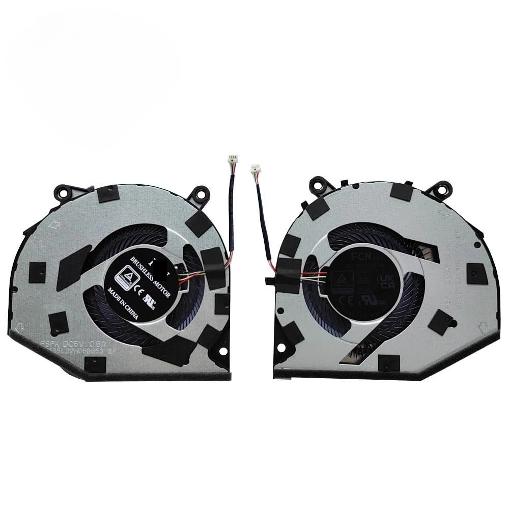 Ventilateur de Refroidissement pour processeur et Carte Graphique d'ordinateur Portable ROG Zephyrus G16 2024 GU605 GU605M GU605MI 13NR0IS0M03011 13NR0IS0M02011 Pièces de Rechange