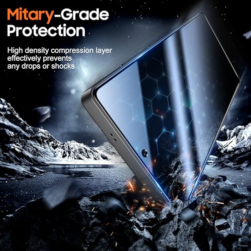 Image of UniqueMe 2 Pack for Samsung Galaxy S25 Ultra Privacy Screen Protector - [Fingerprint Unlocking] Easy Installation,Bubble-Free,Anti-Spy,Privacy Screen for S25 Ultra Tempered Glass,3D Full-coverage