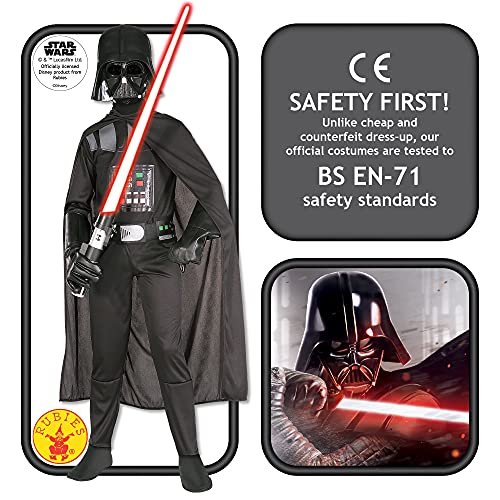 Rubie's Officiële Disney Star Wars Darth Vader Classic Kind Kostuum, Kids Fancy Dress - Image 3