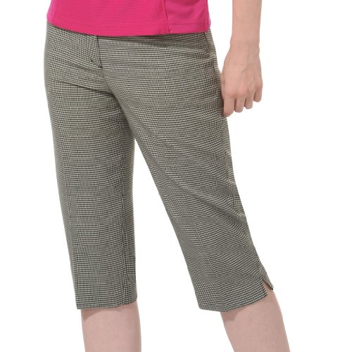 Monterey Club Women's Houndstooth Golf Capris #2827 (White/Black, Size:8)