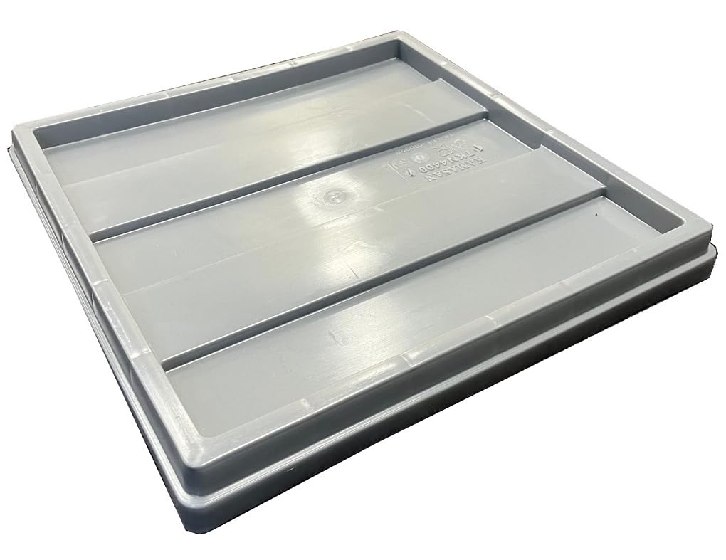 Solent Plastics 10.1 Litre Food Grade Plastic Square Stacking Container/Commercial Stackable Pizza Confectionery Dough Tray (Syl4040l-1)