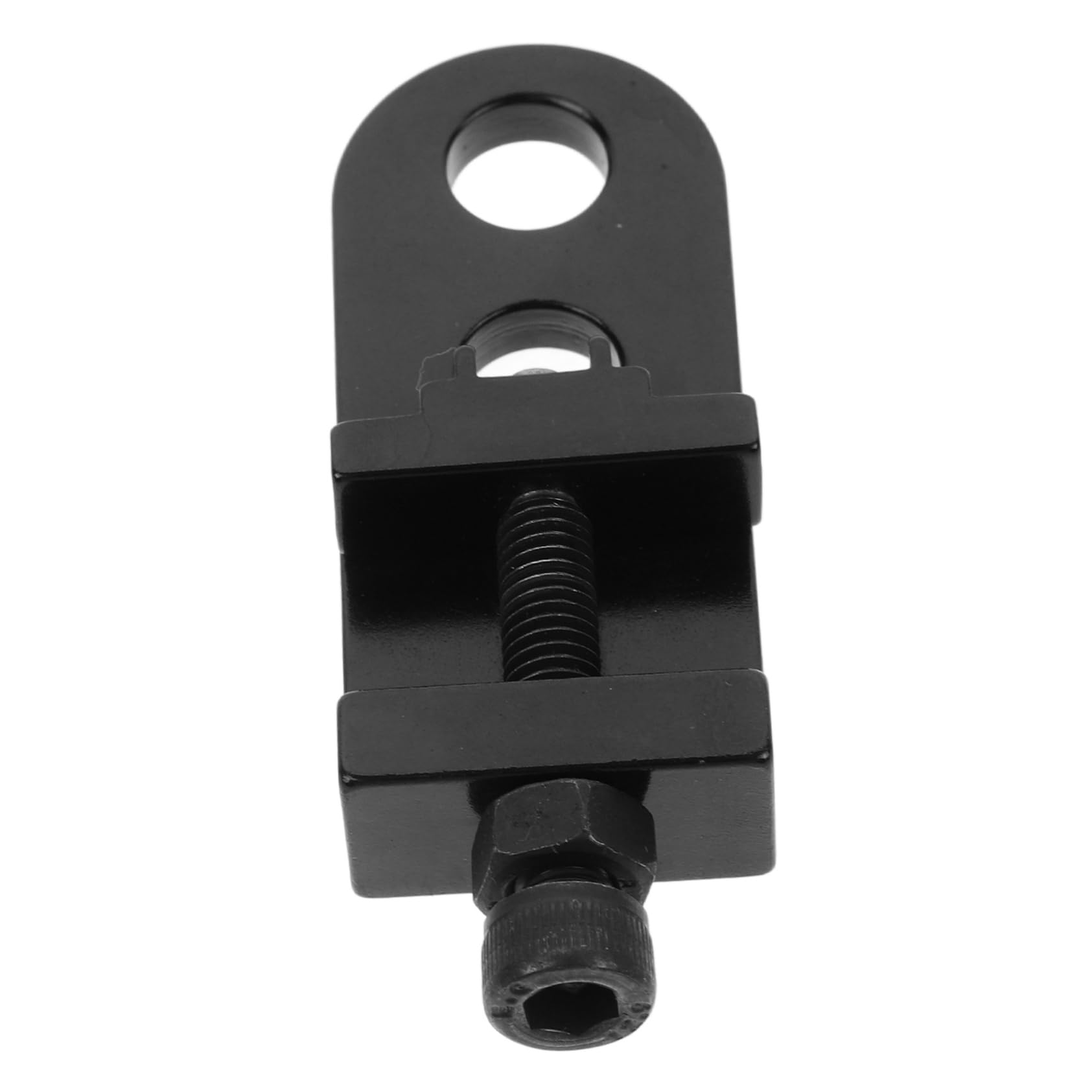 ifundom Kettenspanner Einstellgerät für Fahrräder Verstellbarer Kettenadapter zur Vermeidung von Kettenrutschen CNC Gefräst Schwarz für Einfache Installation und Langlebige