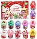 Schleim Adventskalender 2025 für Kinder, lustiger Kristallschleim Weihnachtskalender für Jungen und Mädchen, 24 Tage Countdown Adventskalender mit 12 Schleimen und 12 Coolen Accessoires