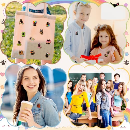 Image of 30 /60 Pcs Cute Enamel Pins Bulk Lapel Brooch
