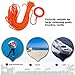 Beiruoyu Water Floating Lifesaving Rope 98.4FT,Outdoor Professional Throwing Rope Rescue Lifeguard Rescue Lifeline with Bracelet/Hand Ring for Swimming Boating Fishing