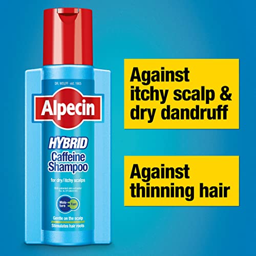 Alpecin Hybrid Shampoo 1x 375ml | Natural Hair Growth Shampoo for Sensitive and Dry Scalps | Energizer for Strong Hair | Hair Care for Men Made in Germany - Image 3
