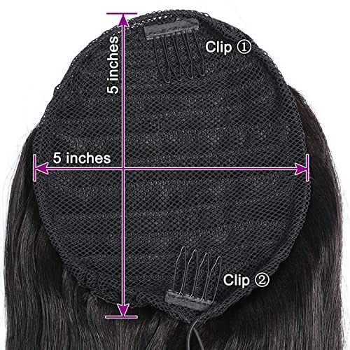 Extensiones de cabello humano brasileño sin procesar estilo cola de caballo 3