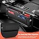 Supaway Aufbewahrungsbox Autositz Lücken Autositz Seat Gap Organizer Vordersitzen Seitentasche PU Leder Auto Organizer Sitzspalt Aufbewahrungsbox mit Loch USB-Kabel für Kleinigkeiten, Handys, 1 Stück