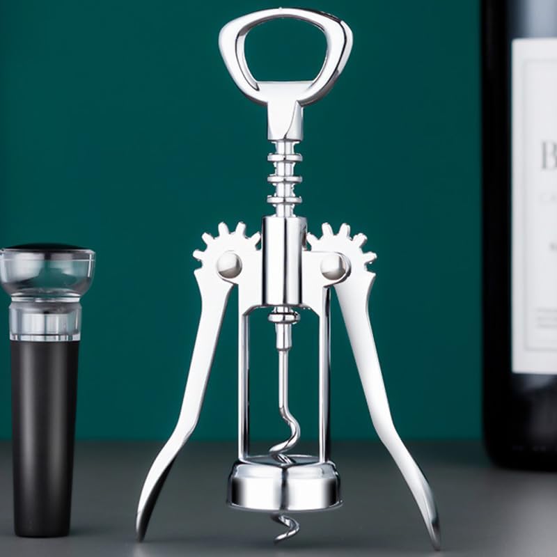 1 Pcs Wing Corkscrew Bottle Opener, Stainless Steel