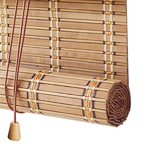 Store enrouleur en bambou naturel personnalisable, 50200 cm, stores d'extérieur pour balcon, rideaux de cuisine, lattes de bambou durables, parfaits pour la...