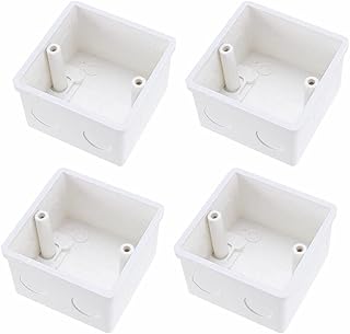 Tool parts Wall Switch Box Deep Case Recessed Mount 86 Type Single Gang White 4pcs