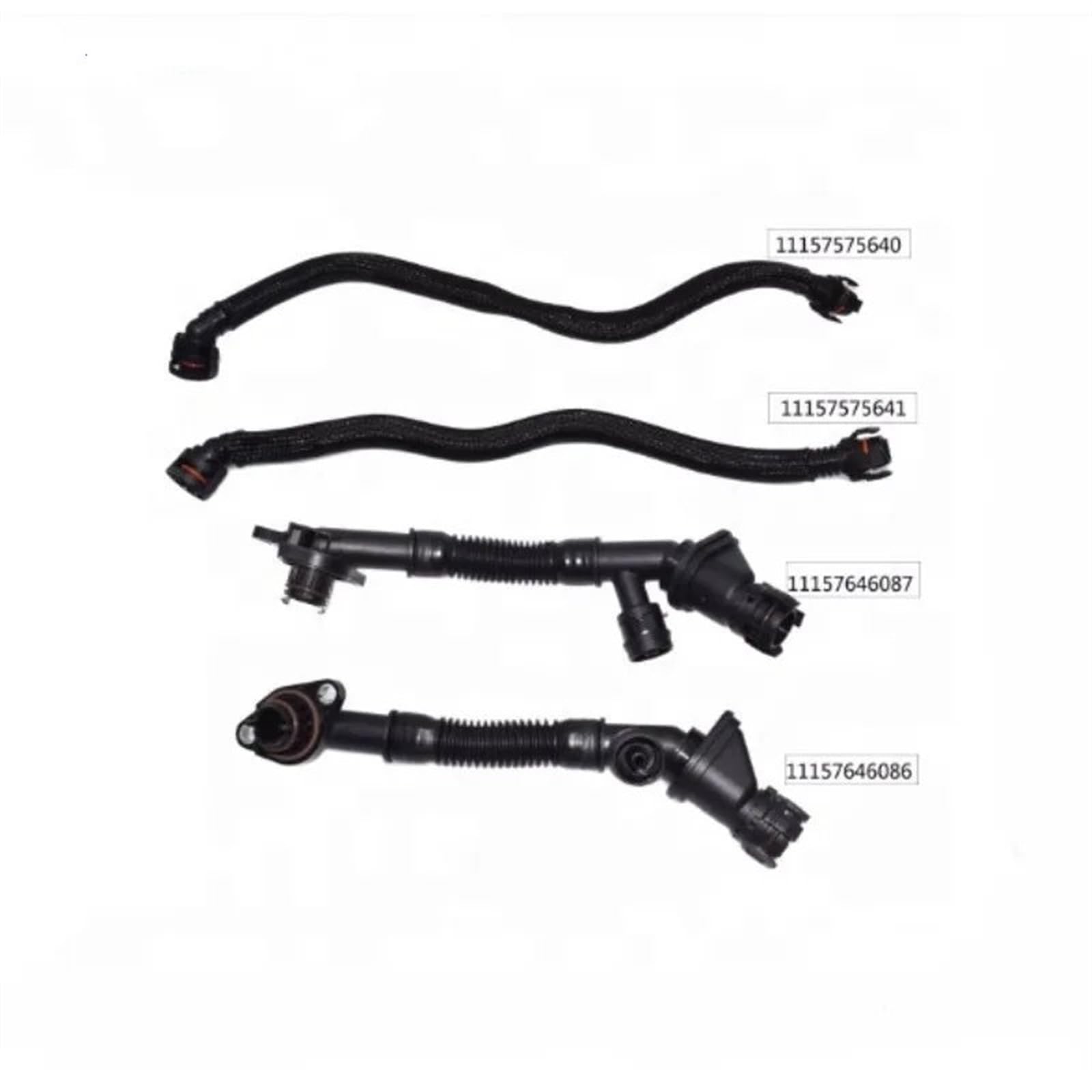 Tuyau Ventilation Carter Compatible avec 5 6 7 Séries X6 Tuyau De Ventilation De Carter De Moteur De Voiture, 11157646086 11157646087 11157575640 11157575641