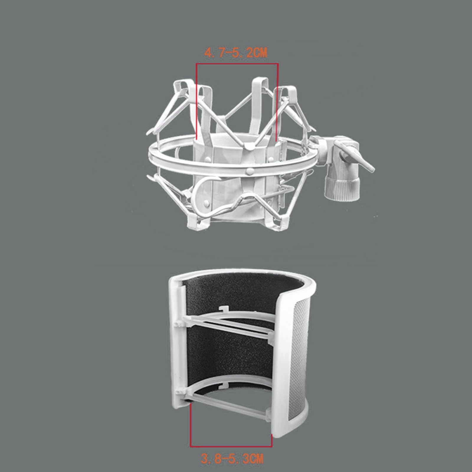 Mikrofon Aufhängungsgalgen, Desktop Mikrofonhalter mit drehbarem Arm, mit/ohne stoßfester Halterung, Tischmontage Mikrofonständer