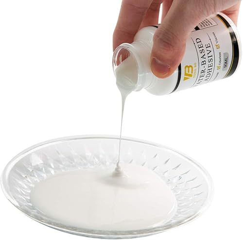 Miniatura 6 de Kit de adhesivo dorado, hojas de oro, pintura de lámina dorada para arte artesanal, resina epoxi, vidrio, uso en madera (3.3 onzas líquidas +