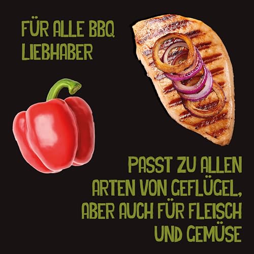 RUB’N HOOD – 250g Texas Chicken Rub - Grillgewürz für Fleisch, Fisch und Gemüse - zum Grillen, Smoken, Braten und Kochen – rauchig-aromatisch