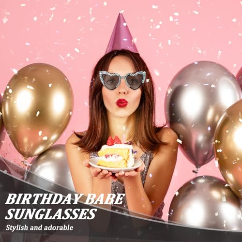 Birthday Glasses Heart Shaped Birthday Babe Sunglasses Birthday Party Accessories Gift for Women Girls4