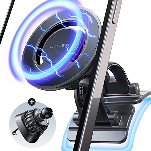LISEN Cell Phone Stand Iner-Aluminum Metal Phone Stand for Desk Fully Foldable Desktop Phone Holder Dock Skin-Friendly Silicone Compatible with All Phones iPhone 14 13 12 Pro Max Switch iPad Tablet