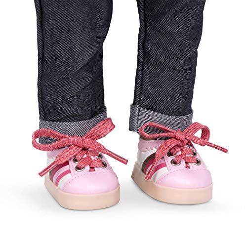 Baskets lumineuses roses Our Generation BD35129Z : stop aux poupées sans style