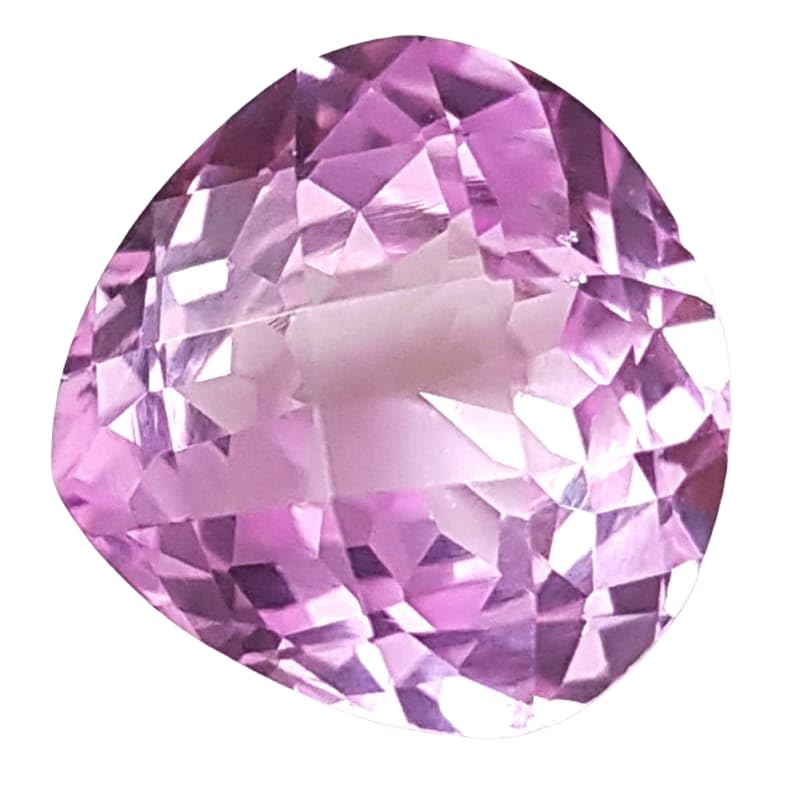 Saphir rose d'exception en cœur 14,6mm pour haute joaillerie, bague et pendentif précieux