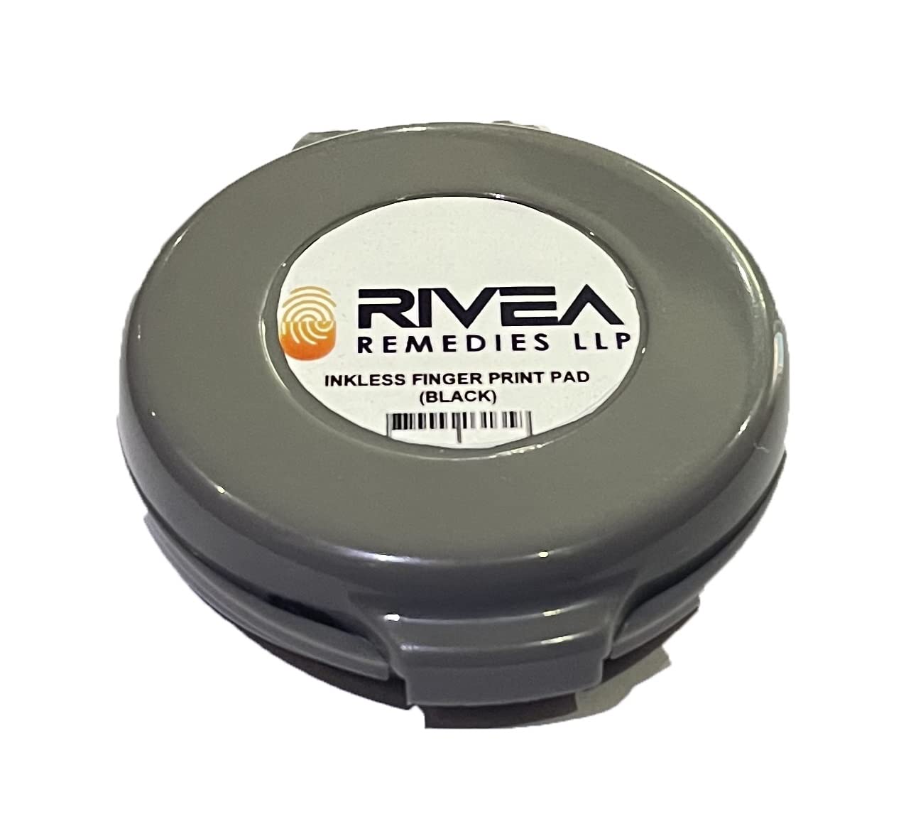 Rivea Remedies Finger Print Pad Black Ink Round Inkless Pad (Ceramic Plate Low Ink technology)