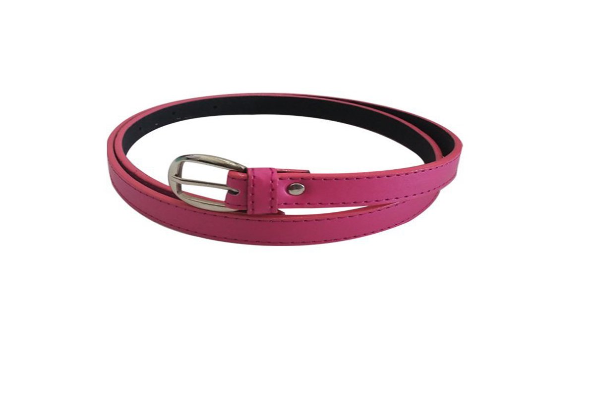 Glamio Girl's PU Leather Belt (Pink)(GLA/WOMENBELTS/PINK)