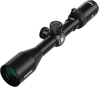 MS 3-9x40 Rifle Scope, Shockproof MOA-Dot Reticle Scope for Spring Piston Air Rifle, Lightweight Hunting Riflescope with Large Filed of View - DISCOVERYOPT