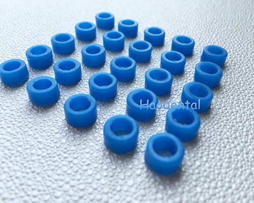 25pcs/Bag Large Type Dental Silicone Instrument Color Code Rings-Blue for Sale
