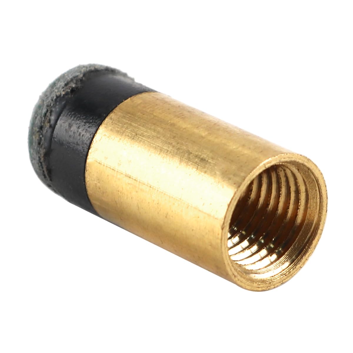 Juego de 10 puntas y casquillos de taco de billar de metal duro, de cuero, en espiral, de 10 mm para billar.