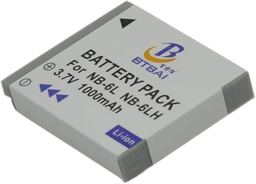 Miniatura 3 de Batería NB-6L para NB-6LH NB6L Shot ELPH 500 S120 S200 S90 S95 SX170 SX240 SX260 SX270 SX280 SX500 SX510 SX520 SX530 SX60 SX600 SX610 SX700 SX710